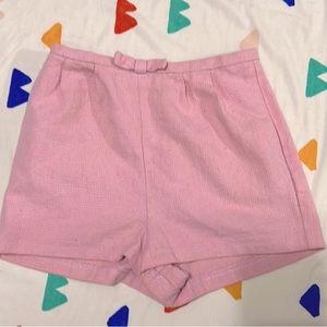 Topshop Pink High Waisted Shorts